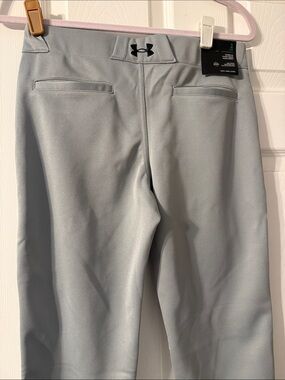Under Armour Light Gray Baseball Pants Tapered Fit